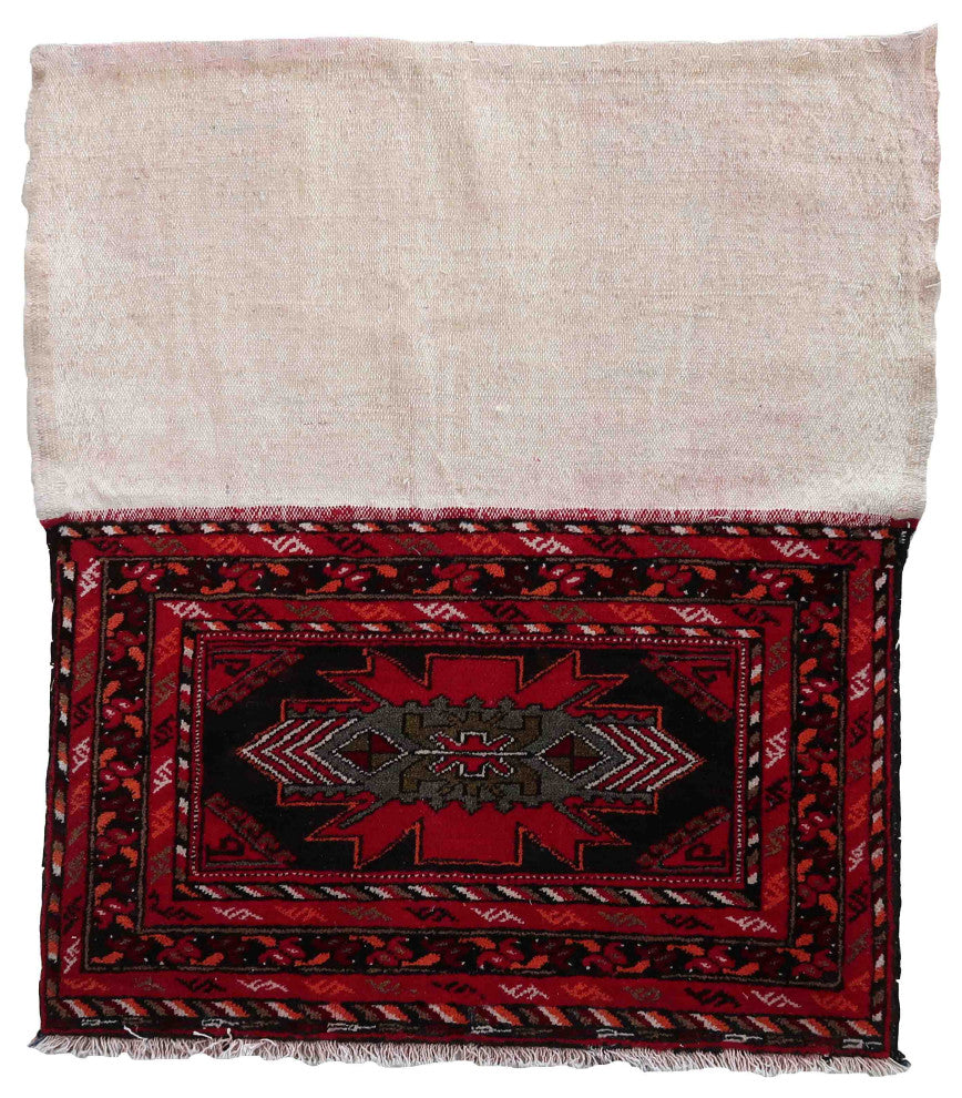 Handmade Vintage Persian Malayer Salt Bag 1.6'x2.6', 50cmx80cm 1960s