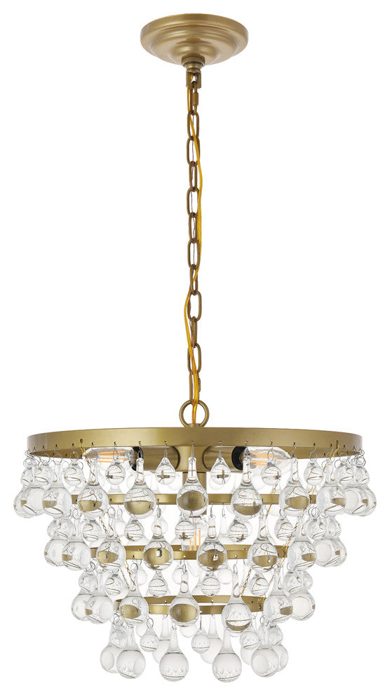 Brass Finish 5-Light Pendant