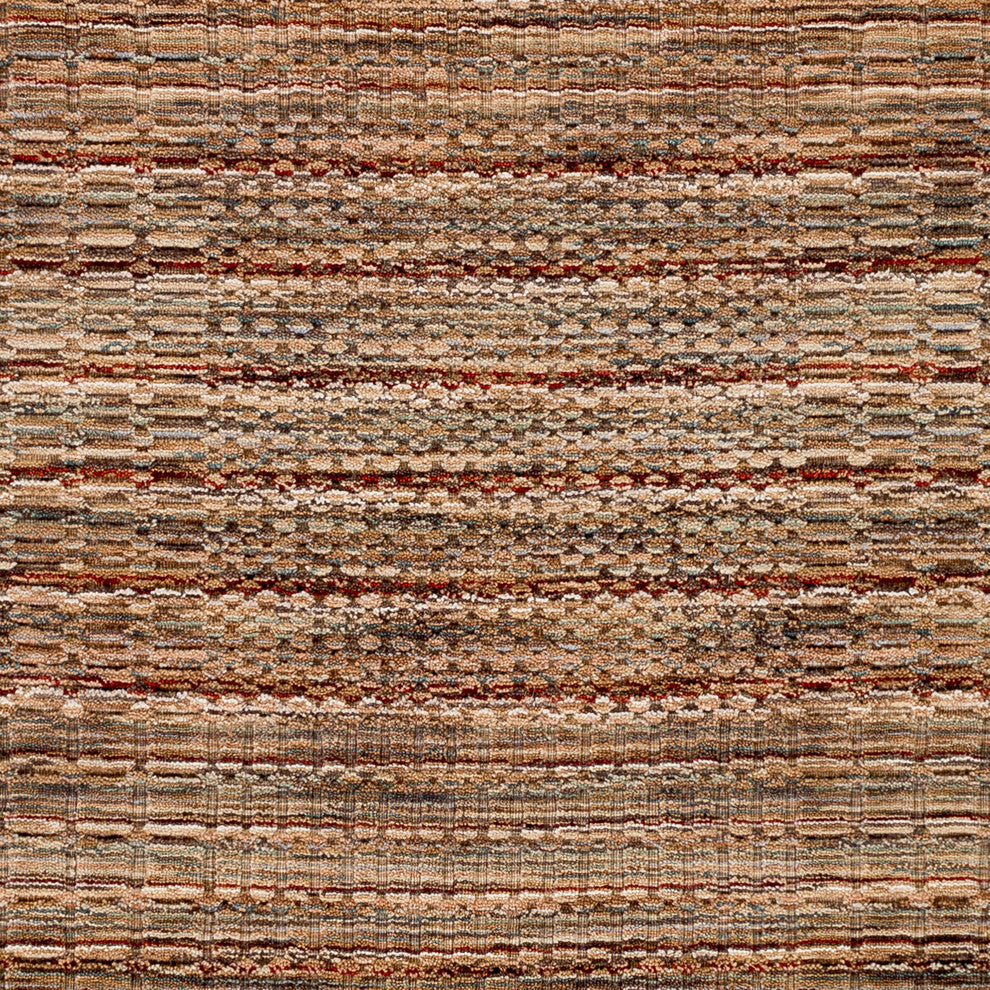 Italia Solids and Tonals Cream, Khaki Area Rug, 5'x7'6"