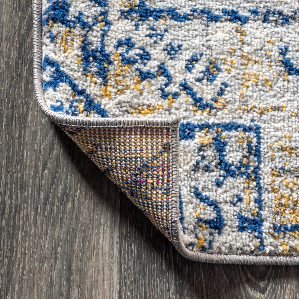 Modern Persian Boho Vintage Area Rug, 5x8