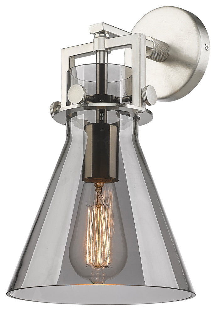 Innovations Newton Cone 1 8" Sconce Satin Nickel