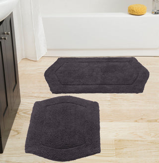 Waterford 2-Piece Bath Rug Set, Gray