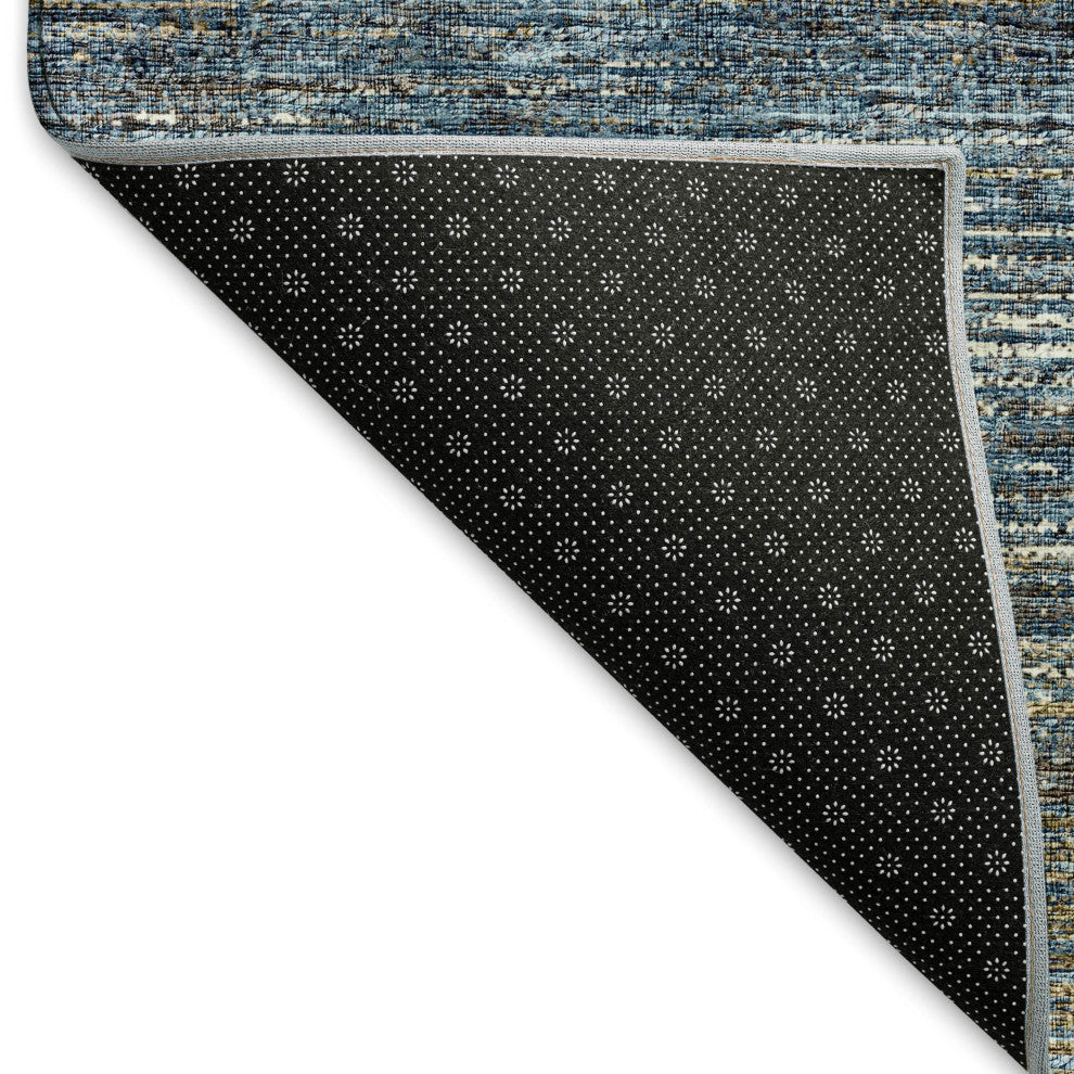 Premium Machine Washable Mayfield AMF32 Blue 9' x 12' Rug