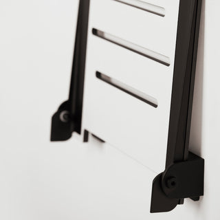 Seachrome SlimLine Folding Wall Mount Shower Seat, White With Matte Black