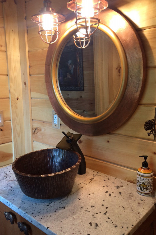 Forest Vessel Hammered Copper Sink