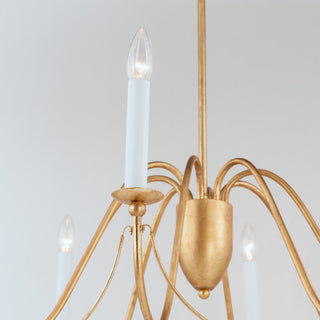 Maxim Lighting Plumette 8-Light Chandelier, Gold Leaf, 12168GL