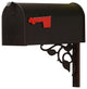 Standard Steel Mailbox With Floral Front Single Mailbox Mounting Bracket