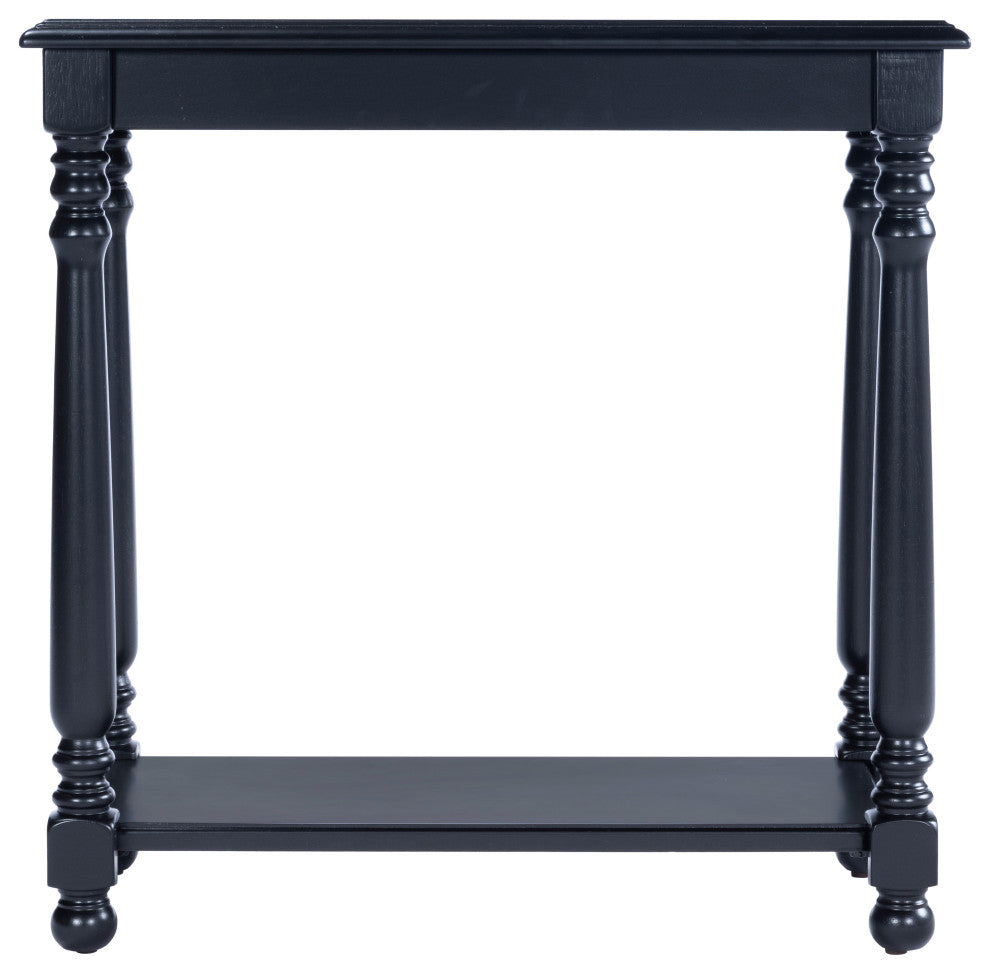 Devane Chairside Table, Black Licorice