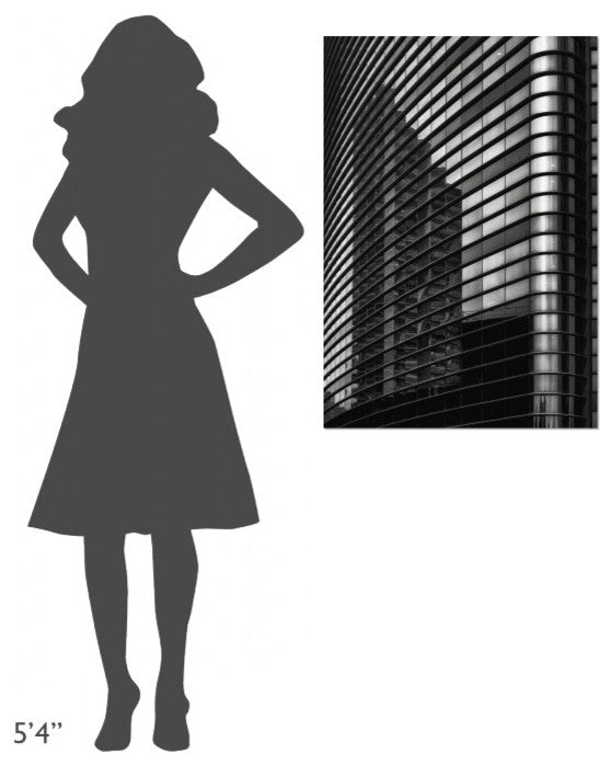 "Filled Lines, Reflected Balconies" Canvas by Yvette Depaepe, 25x36"