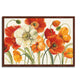 "Poppies Melody I" By Lisa Audit, Framed Painting Print, Ready To Hang