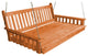 Pine Traditional English Swingbed, Cedar Stain, 75 Inch