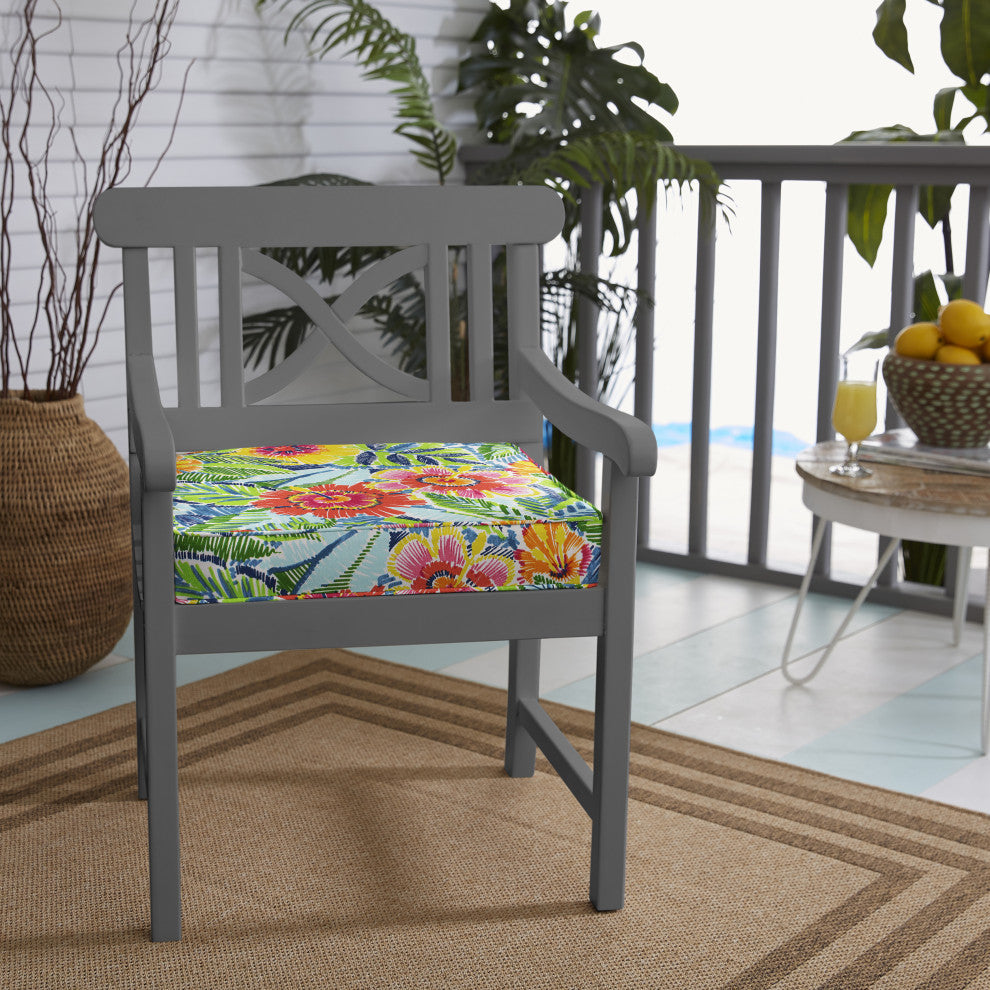 Sorra Home Pensacola Multi Corded Chair Cushion, Set of 2, 16"x19"x2"