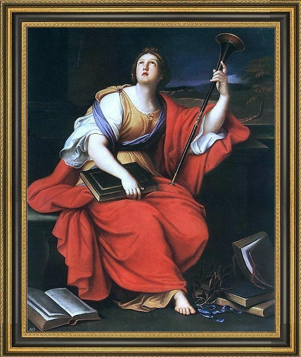 Pierre Mignard Clio Framed Premium Canvas Print, 16"x20"