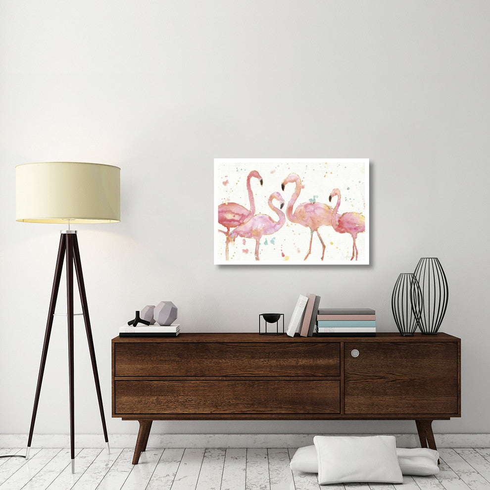 "Flamingo Fever I" Digital Paper Print by Anne Tavoletti, 38"x26"