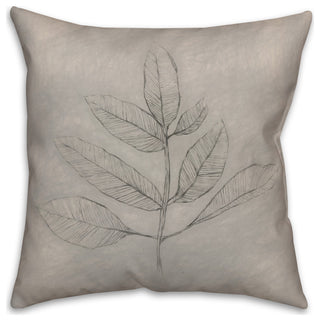 Sketch Fall Leaf 2 18"x18" Spun Poly Pillow