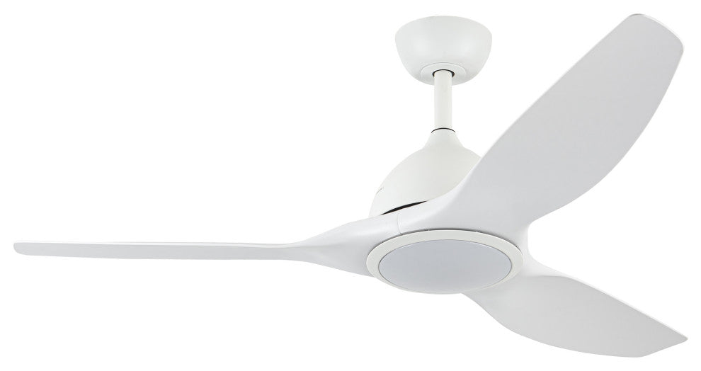52-inch Modern Intergrated LED White Ceiling Fan with Light