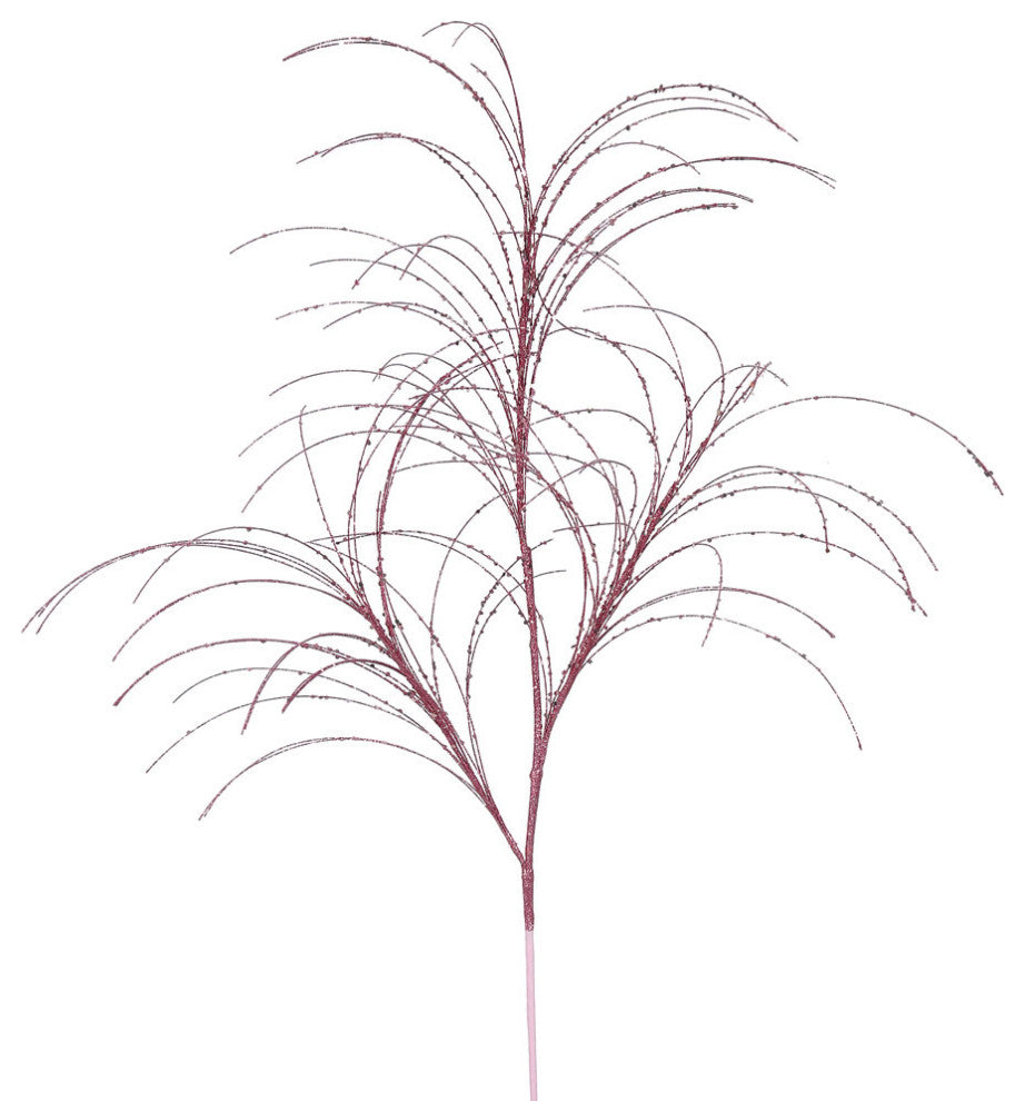 Vickerman 34" Glitter Grass Spray, Mauve