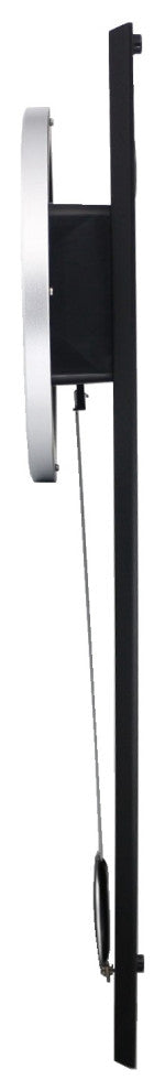 Seiko Clocks, 23" Modern Art Clock With Pendulum