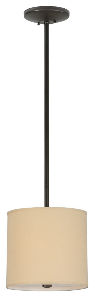 12W Cilindro Beige Textrene Pendant