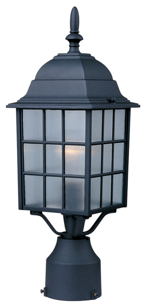 Maxim North Church 1-Light Outdoor Pole/Post Lantern Black - 1052BK