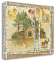 "Deer Cabin" By Anita Phillips,Ready to Hang Giclee Print on Gallery Wrap Canvas
