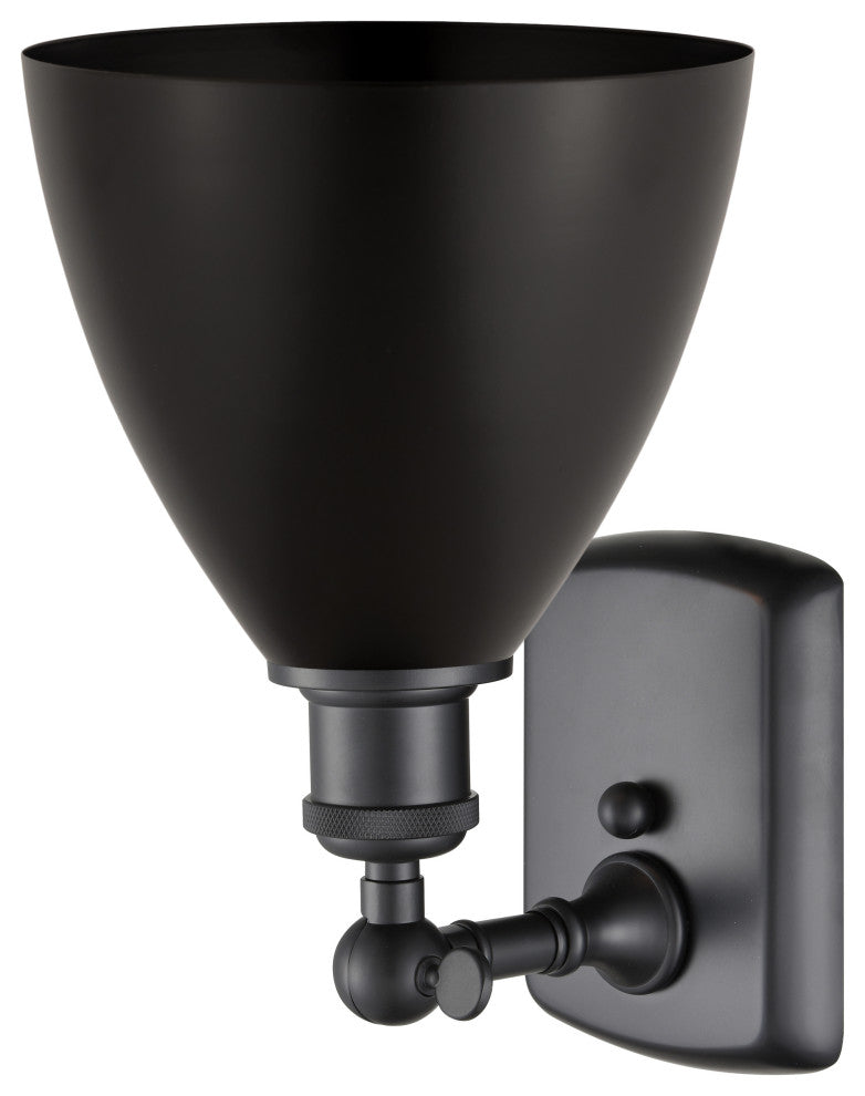 Ballston Dome Sconce, Matte Black