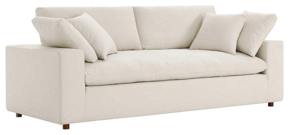 Commix Down Filled Overstuffed Sofa - Light Beige