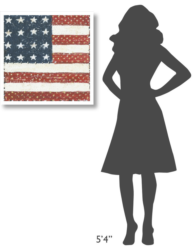 "Americana Quilt IV" Digital Paper Print by David Carter Brown, 26"x26"