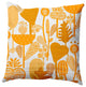 Flower Forest Decorative Throw Pillow, Mango, 16"x16"