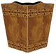 Inlaid Wood Wastepaper Basket