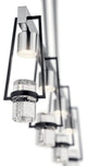 Ayse Matte Black Linear Chandelier 4-Light LED