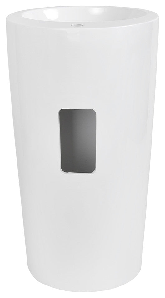 19" Streamline K-1205-19 Solid Surface Resin Freestanding Basin