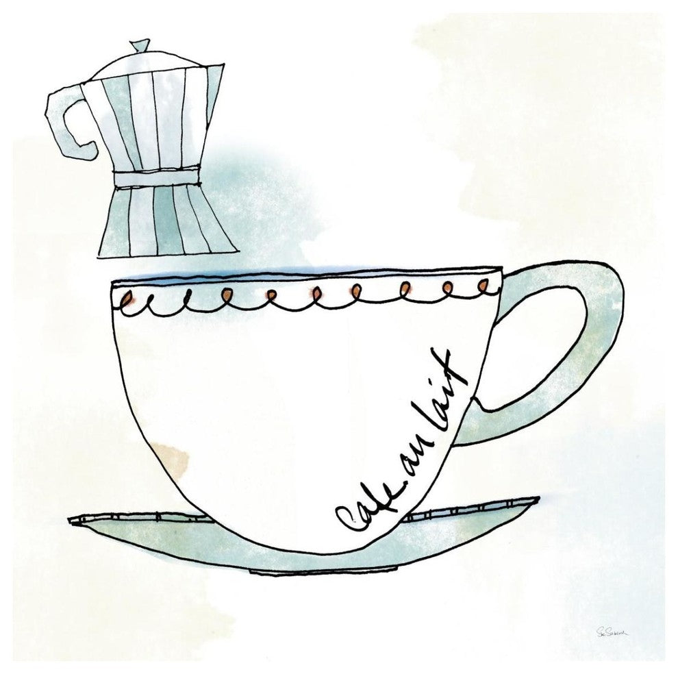 "Good Brew VII" Digital Paper Print by Sue Schlabach, 38"x38"