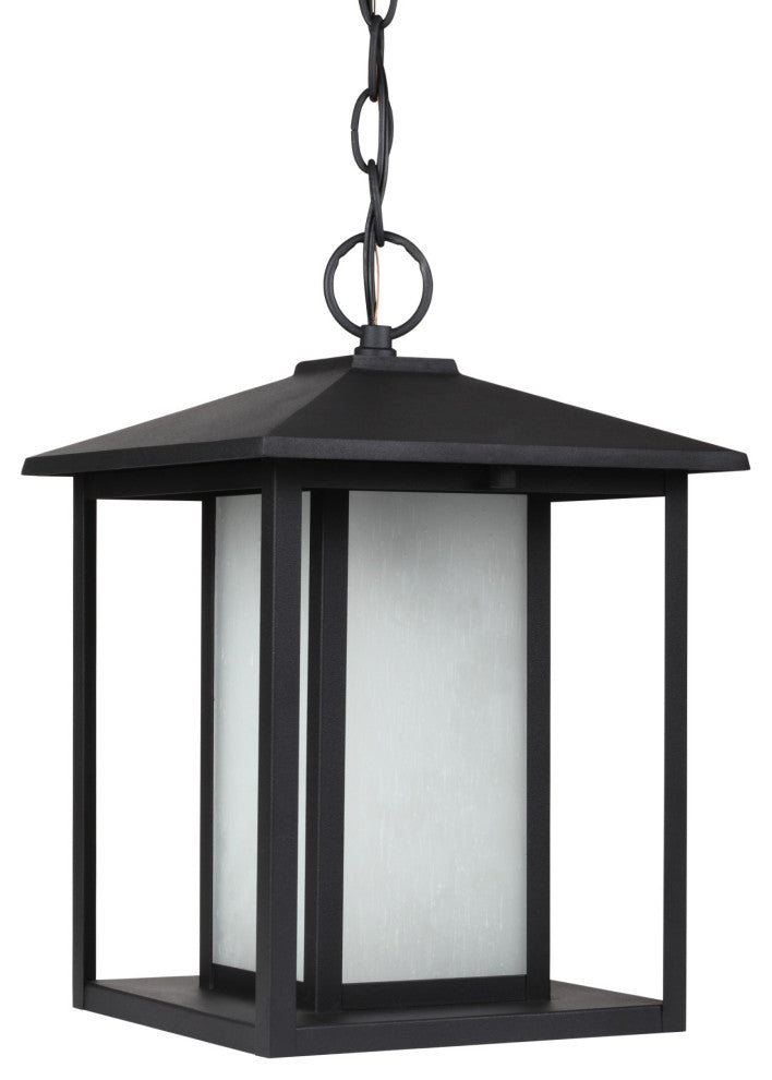 Generation Lighting 69029 Hunnington 9"W Outdoor Mini Pendant - Black