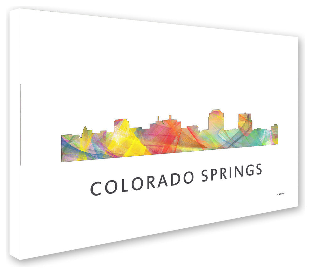 ''Colorado Springs Colorado Skyline Wb-1'' Canvas Art, 47x30