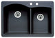 Blanco 440215-2 Diamond 33"x22" Granite Double Bowl Kitchen Sink, Anthracite
