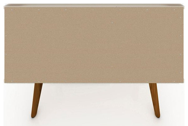 Tribeca 35.43 TV Stand in Off White and Terra Orange Pink