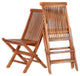 Teak Folding Chair Special Price Combo Set of 2 Per Box, Without Cushion