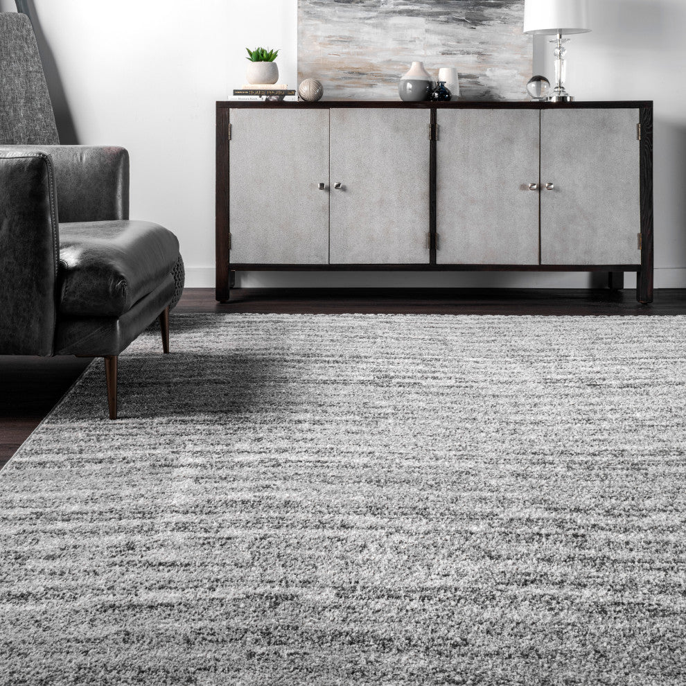 Nuloom Olas Area Rug, Grey 7'6"Square