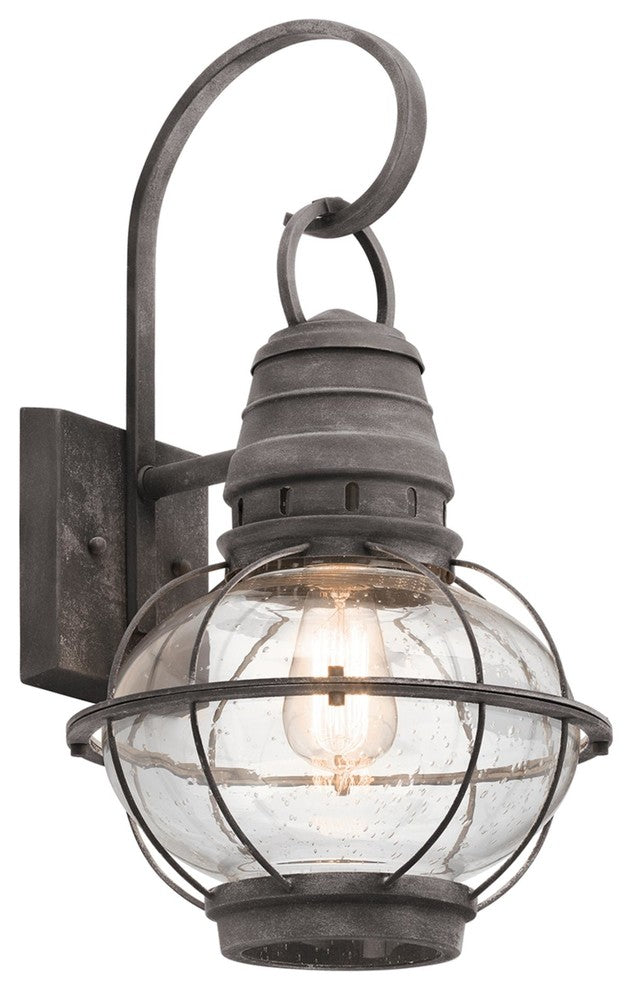 Kichler Bridge Point One Light Outdoor Wall Mount 49629WZC