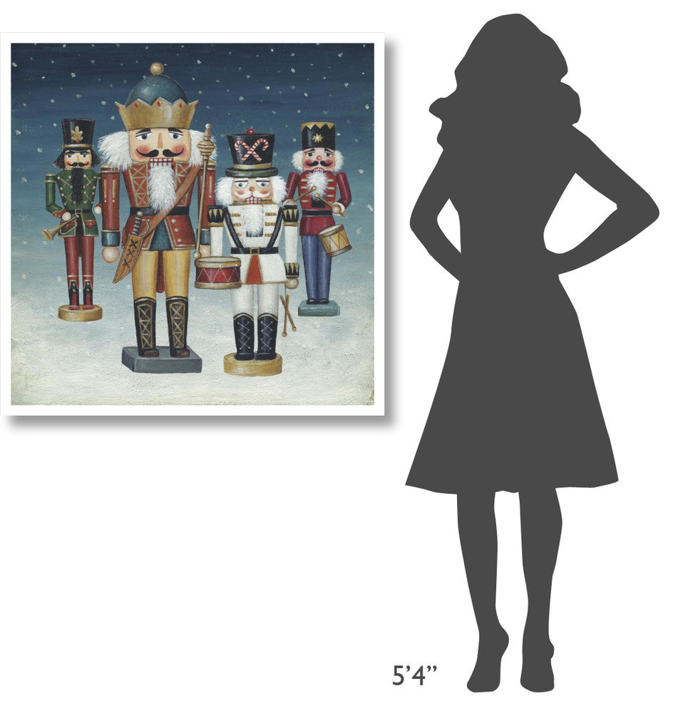 "King Nutcrackers Snow" Digital Paper Print by David Carter Brown, 38"x38"