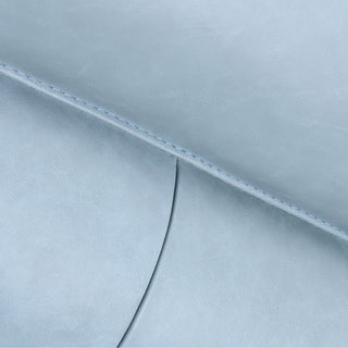 Franz Mint Leather Sofa, Sky Blue