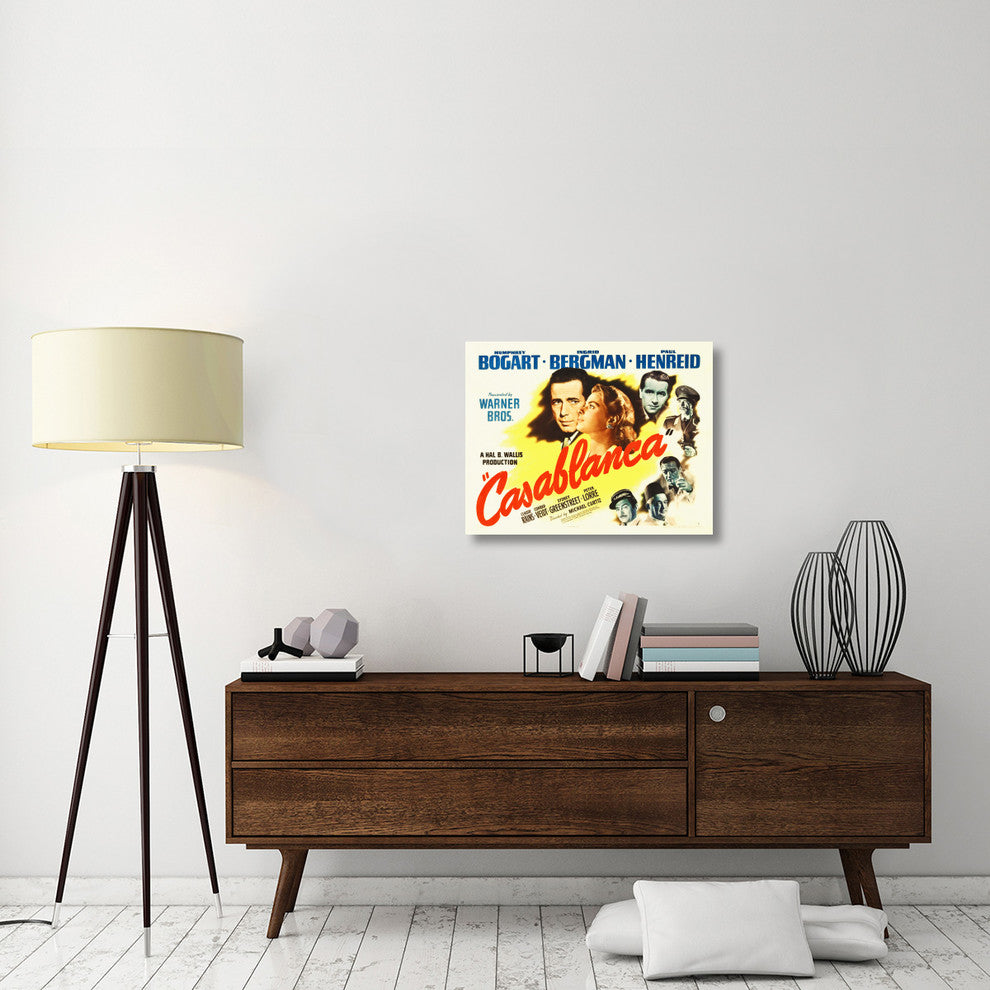 "Casablanca Poster" Stretched Canvas Giclee by Hollywood Photo Archive, 30x23"