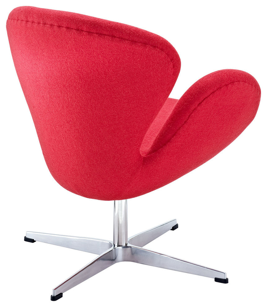 Modern Contemporary Living Room Lounge Chair Red