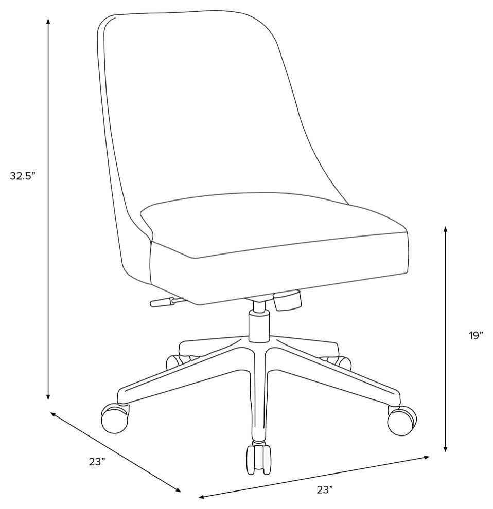 Office Chair, Sea Fan Blue