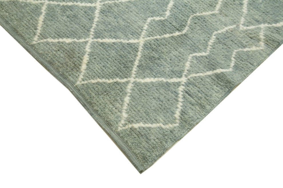 Rug N Carpet - Handmade Unique 9' 2'' x 13' 5'' Moroccan Area Rug