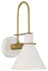 Crystorama Lighting Group MED-B5501 Medford 14" Tall Wall Sconce - White