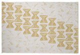 Bongo Beats Rug Rug, Yellow, 5'x7'