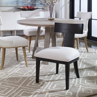 Idris Armless Chair, Charcoal