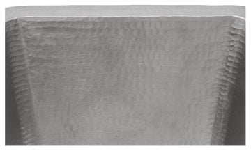 Rectangle Copper Bar Sink, Nickel, 2" Drain Size